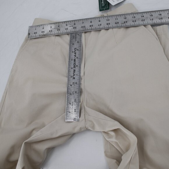 NWT L.L. Bean Pant Women 8 Original Fit Wrinkle Free Cotton Twill Heritage Stone - Picture 8 of 14